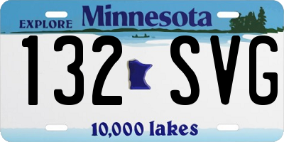 MN license plate 132SVG
