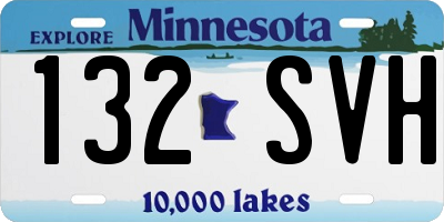 MN license plate 132SVH