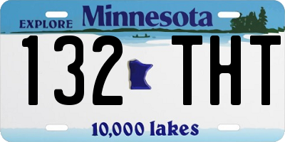 MN license plate 132THT