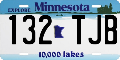 MN license plate 132TJB