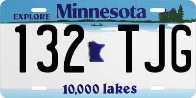 MN license plate 132TJG