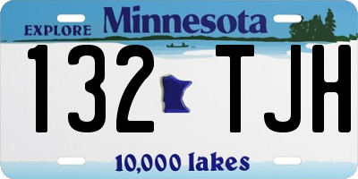 MN license plate 132TJH