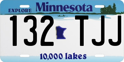 MN license plate 132TJJ