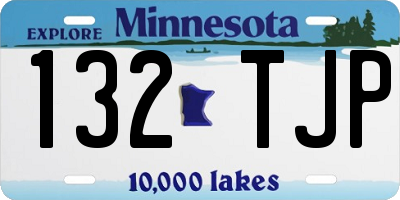 MN license plate 132TJP