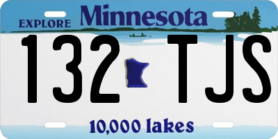 MN license plate 132TJS