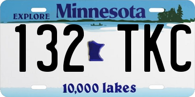 MN license plate 132TKC