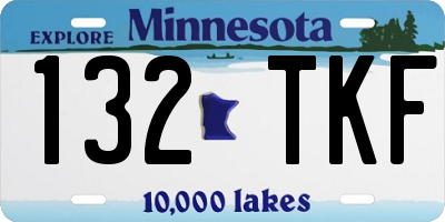 MN license plate 132TKF
