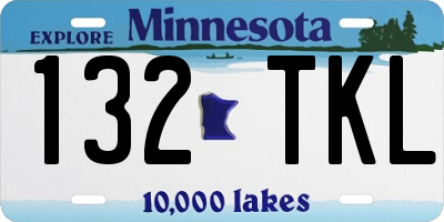 MN license plate 132TKL