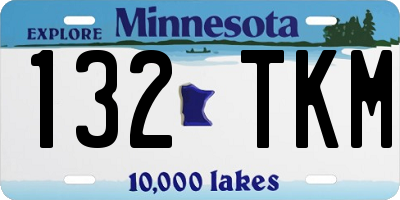 MN license plate 132TKM