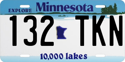 MN license plate 132TKN