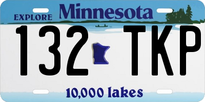 MN license plate 132TKP