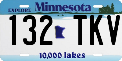 MN license plate 132TKV