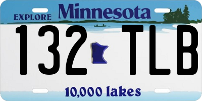 MN license plate 132TLB