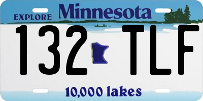 MN license plate 132TLF