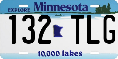 MN license plate 132TLG
