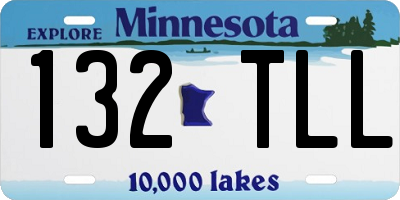 MN license plate 132TLL