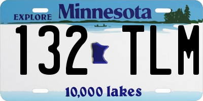 MN license plate 132TLM