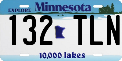 MN license plate 132TLN