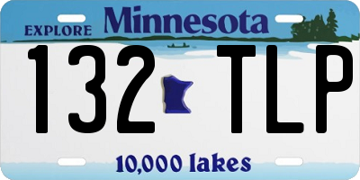 MN license plate 132TLP