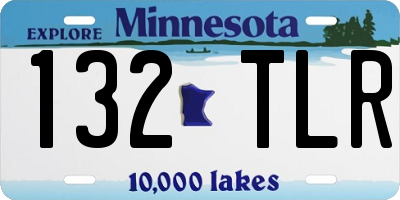 MN license plate 132TLR