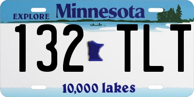 MN license plate 132TLT
