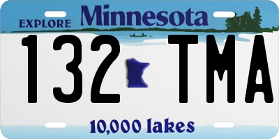 MN license plate 132TMA