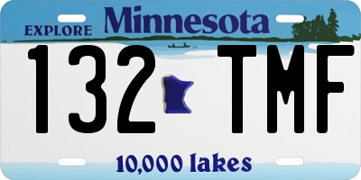 MN license plate 132TMF