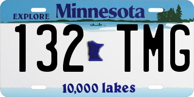 MN license plate 132TMG