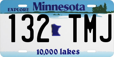 MN license plate 132TMJ