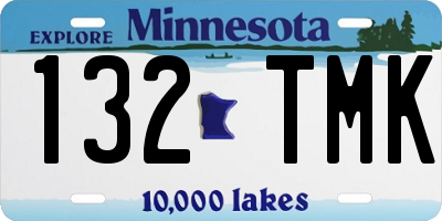 MN license plate 132TMK