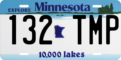 MN license plate 132TMP