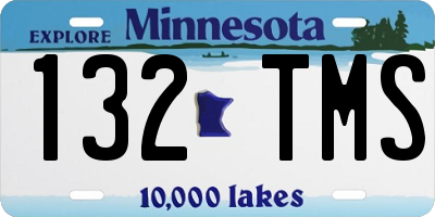MN license plate 132TMS
