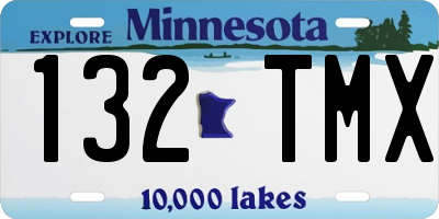 MN license plate 132TMX