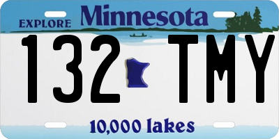 MN license plate 132TMY