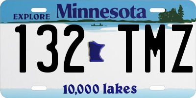 MN license plate 132TMZ