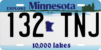 MN license plate 132TNJ