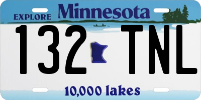 MN license plate 132TNL