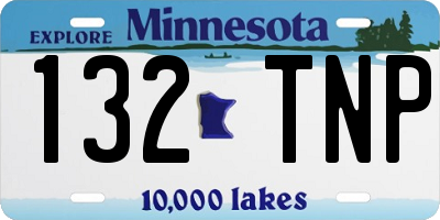 MN license plate 132TNP