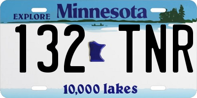 MN license plate 132TNR