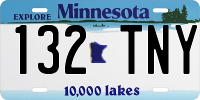 MN license plate 132TNY