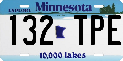 MN license plate 132TPE