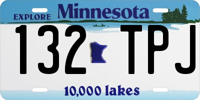 MN license plate 132TPJ