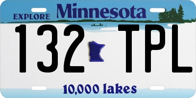 MN license plate 132TPL