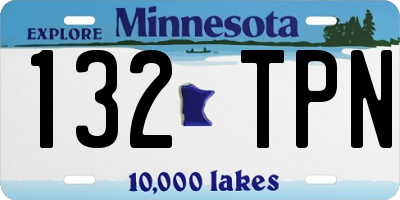 MN license plate 132TPN