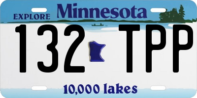 MN license plate 132TPP
