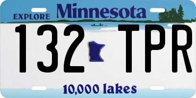 MN license plate 132TPR