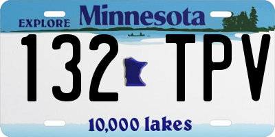 MN license plate 132TPV