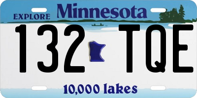 MN license plate 132TQE