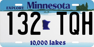 MN license plate 132TQH