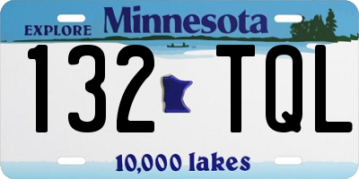 MN license plate 132TQL